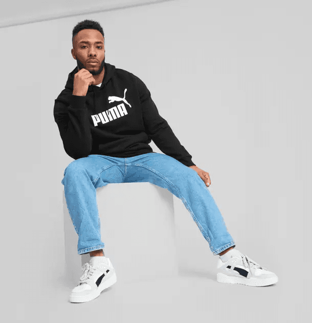 Man in Puma hoodie